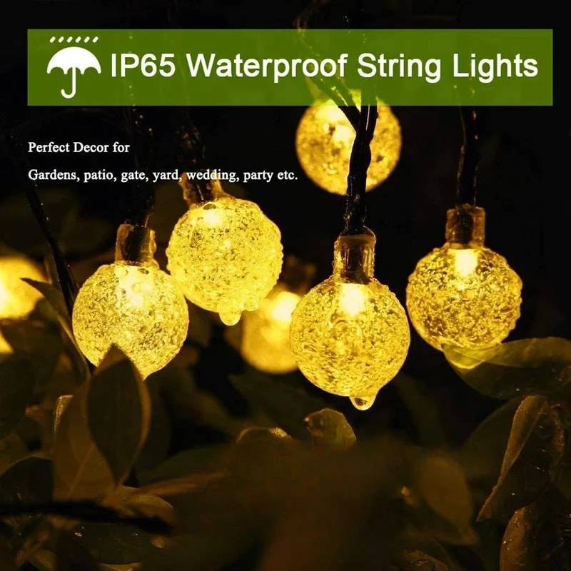 Solar Lights Outdoor Waterproof Solar Light Strings For Outside Patio Porch Garden Yard Wedding Par 1