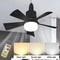 Ceiling Fan With Light Remote Control Dimmable Modern Smart Fans WarmCool White Lighting For Bedroo 5