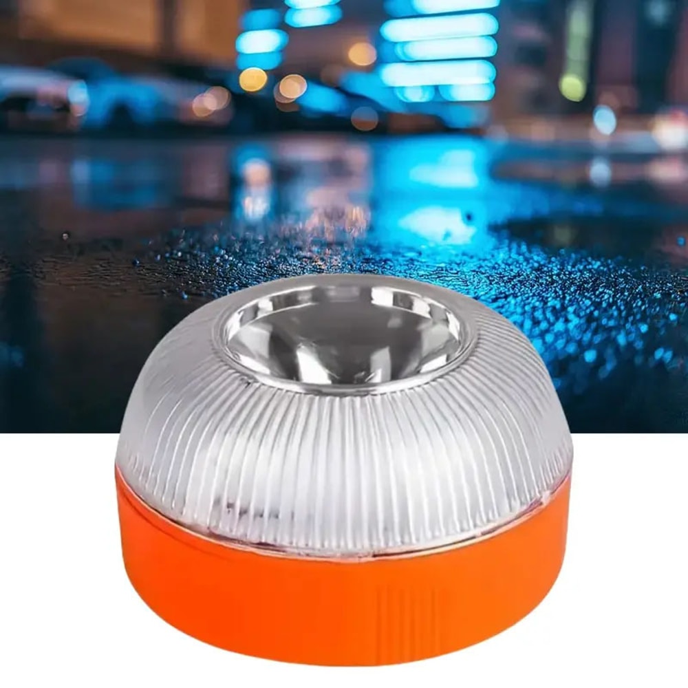 Waterproof Battery Powered Magnetic Induction Traffic Warning Light Multi Functional LED Road Warni 0
