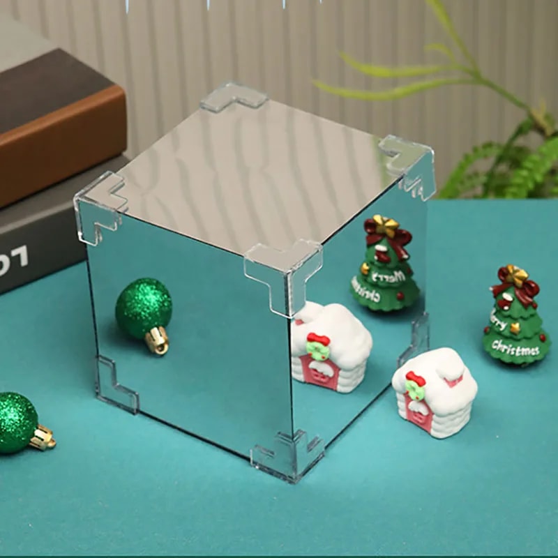 Usb Powered Christmas DIY Handmade Luminous Desktop Crafts with Santa Claus, Christmas Party Atmosphere Decor