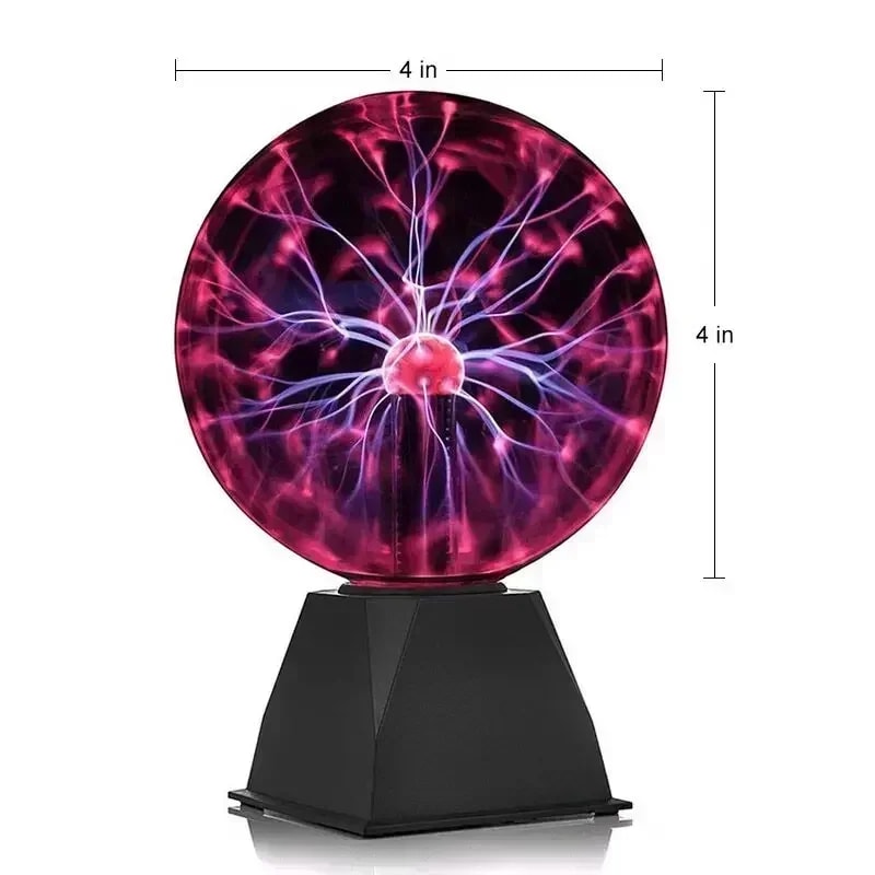 Voice Controlled Electrostatic Ball Lamp, Magic Plasma Light, USB Powered Radiant Ball Night Light for Atmosphere