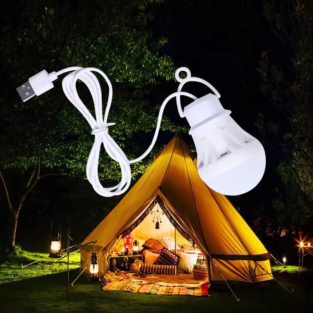 USB Plug Bulb Lamp Portable Emergency Lamp For Camping Lantern Lamp For Reading Outdoor Tent Indoor 0
