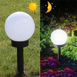 bulb lamps waterproof energy ball lights, solar powered led for outdoor garden, yard, driveway, path, lawn, sidewalk
