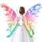 Battery Powered Dreamy Fairy Wings Costume Accessory Angel Wings Girl Performance Props For Kids El 2