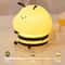 Bee Cartoon Animals Silicone Lamp LED USB Rechargeable Night Light Touch Control For Children Sleep 2
