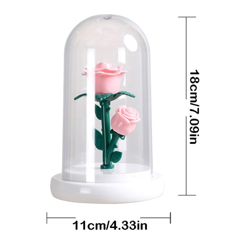Battery Powered Creative Eternal Rose Night Light Valentines Day Gift Bedroom Living Room Decor Lig 4