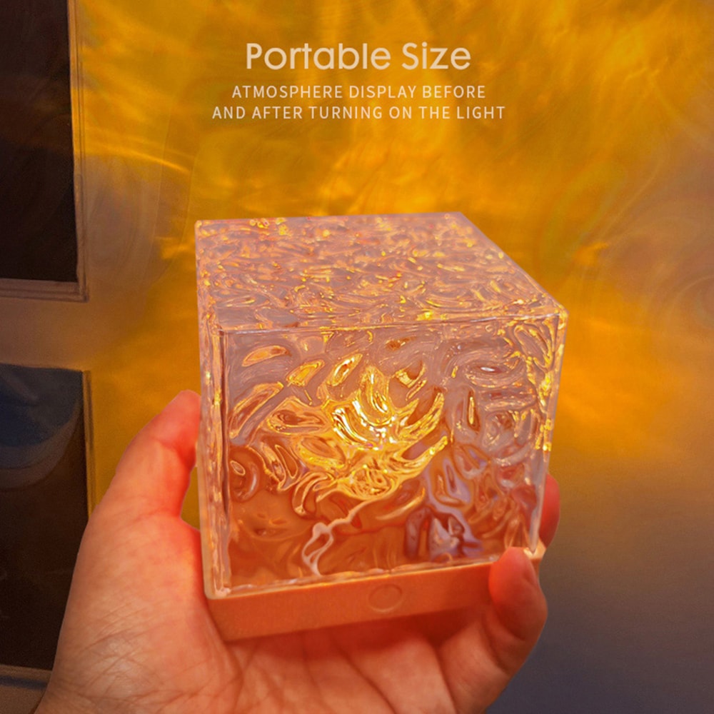 Water Ripple Ambient Light Rotating Table Lamp Bedroom Light And Shadow Atmosphere Bedside Night Li 5