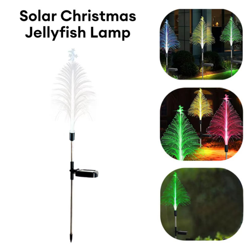 Solar LED Jellyfish Lights Outdoor Garden Decor Water Proof Changing Patio Yard Pathway Solar Flowe 2