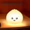 Creative Baozishaped Baby Night Light Battery Powered Silicone Soft Light Eye Protection For Bedroo 0