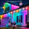 Smart RGB Eave Lights, LED String Lights for Outdoor, App & Remote Controlled, Permanent DIY Christmas, New Year,