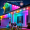 Smart RGB Eave Lights, LED String Lights for Outdoor, App & Remote Controlled, Permanent DIY Christmas, New Year,