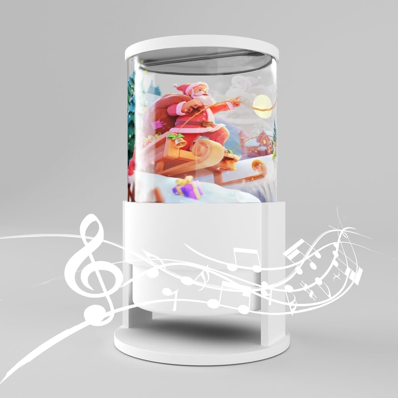 Holographic Advertising Cylindrical Machine Viewing Angle Bluetooth Connection App Control Naked Ey 0