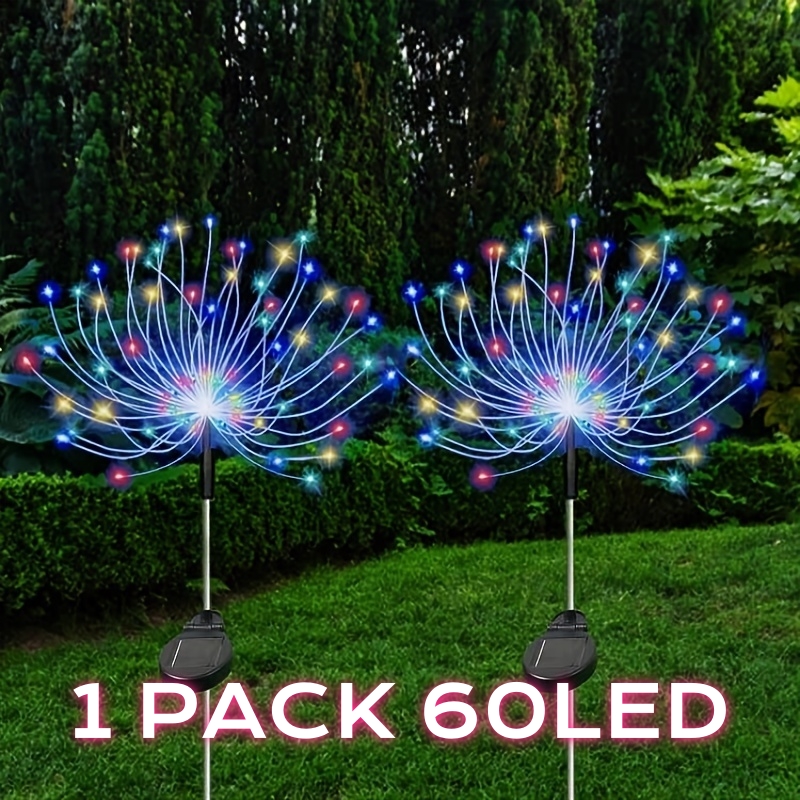Outdoor DIY Lights Lighting Modes Solar Fireworks Lights Courtyard Garden Patio Lawn Landscape Lig 6