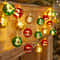 LEDs Battery Powered Yellow, Red, Green Christmas Ball String Light for Party Room, Festival Decor