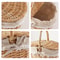 Wicker Picnic Basket with Lid, Handheld Woven Basket, Portable Storage Hamper for Fruits, Snacks, and Sweets for Outdoor