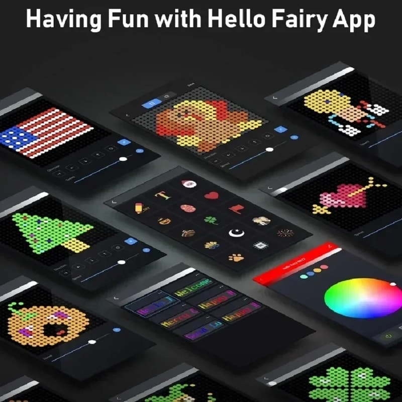 Smart Curtain Light USB DIY App Remote Control Music Sync Christmas Holiday Party Decor 4