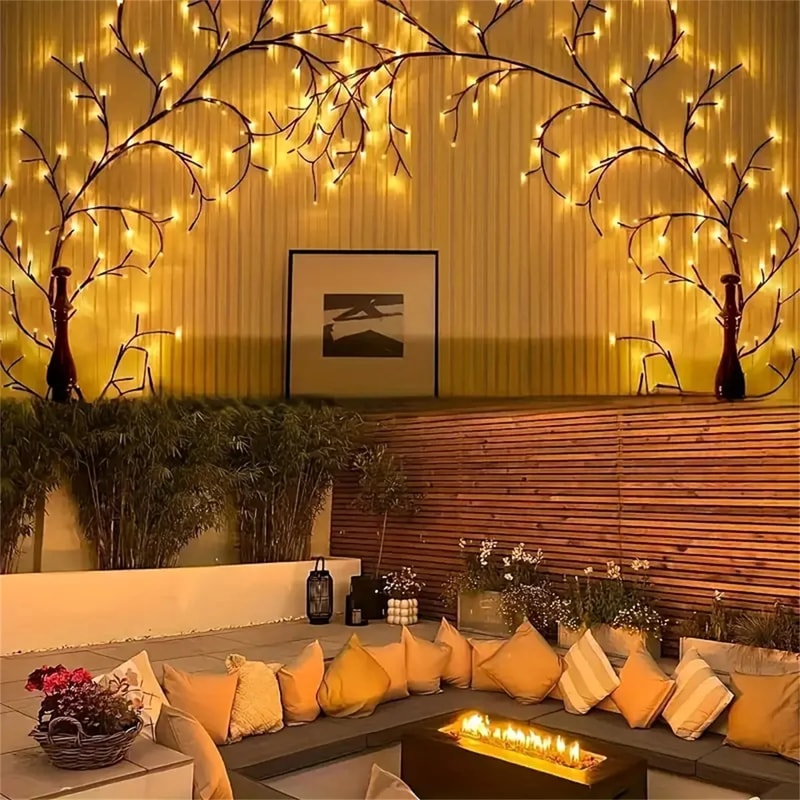 Bendable Willow Branch Lights Birch Tree Lamp LED Modes Of Vine Tree Christmas Thanksgiving Decorat 2