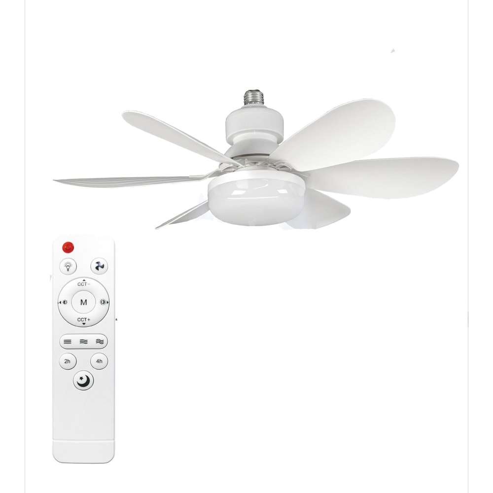 Ceiling Fan Lighting Modern Ceiling Mount Dimmable Light Smart LED Remote Control Adjustable Color 4