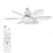 Ceiling Fan Lighting Modern Ceiling Mount Dimmable Light Smart LED Remote Control Adjustable Color 4