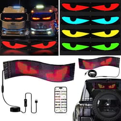 car/truck rgb bluetooth panel lamp, led matrix pixel lights, programmable bluetooth app control, flexible display light