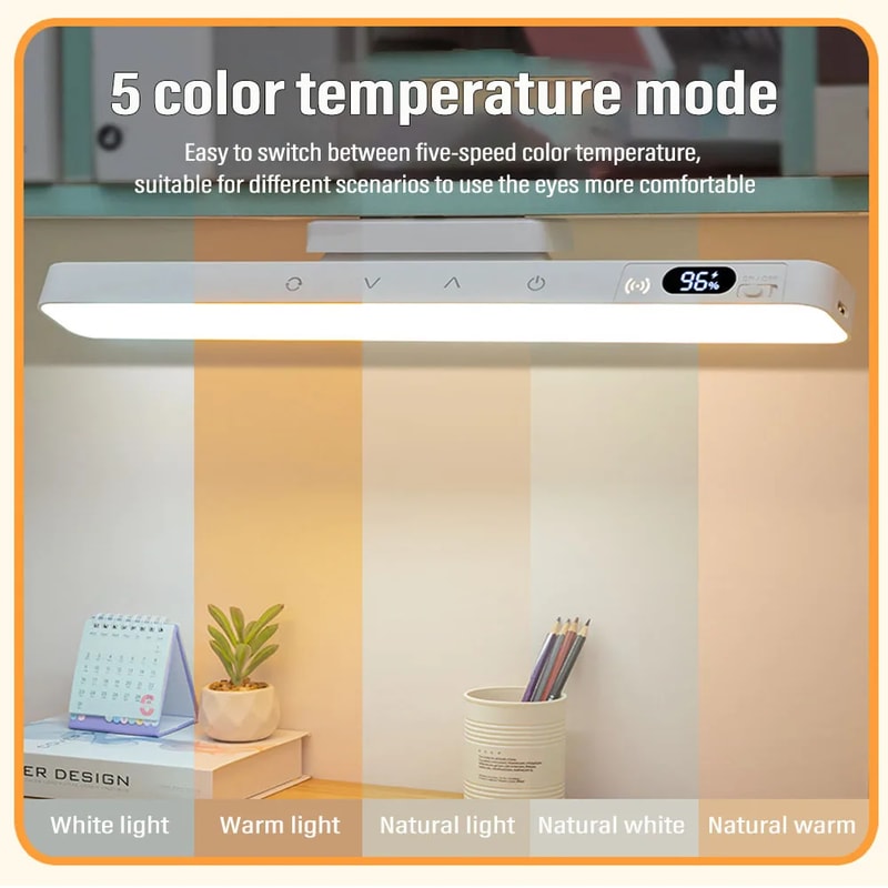 Night Light With Touch Control Eye Protection For Study Battery Display Light For Bedroom Dormitory 1