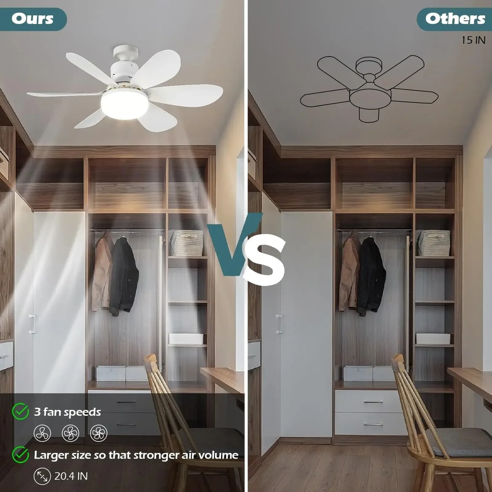 LED Ceiling Fan Light With Remote Control For Dimming Hanging Ceiling Fan For Bedroom Tent Indoor C 4