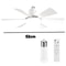 Socket Fan Light Dimmable Ceiling Fan In Light Socket Extender 6 Blades For Bedroom Kitchen 5