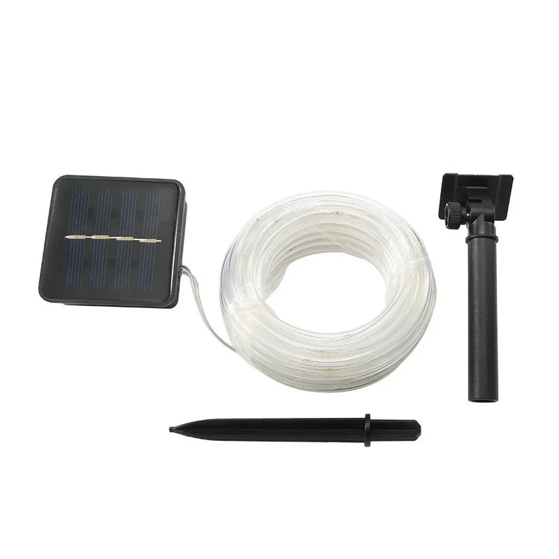 Solar Tube String Light 8 Kinds Of Waterproof Outdoor LED Warm White Copper Wire Light For Garden D 5