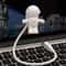 USB Powered Creative White Astronaut Shape Portable Reading Desk Lamp Ideal For Reading Working Nig 0