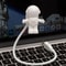USB Powered Creative White Astronaut Shape Portable Reading Desk Lamp Ideal For Reading Working Nig 0