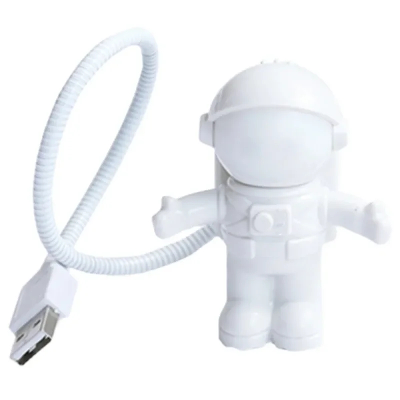 USB Powered Creative White Astronaut Shape Portable Reading Desk Lamp Ideal For Reading Working Nig 5
