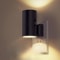 Plug Powered Cylindrical LED Night Light, Modern Wall Lamp with Adjustable Brightness, Sensor Dimmable Night Light