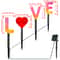 Solar Powered Outdoor Waterproof Love Letter Ground Light Valentines Day Garden Pathway Romantic At 5