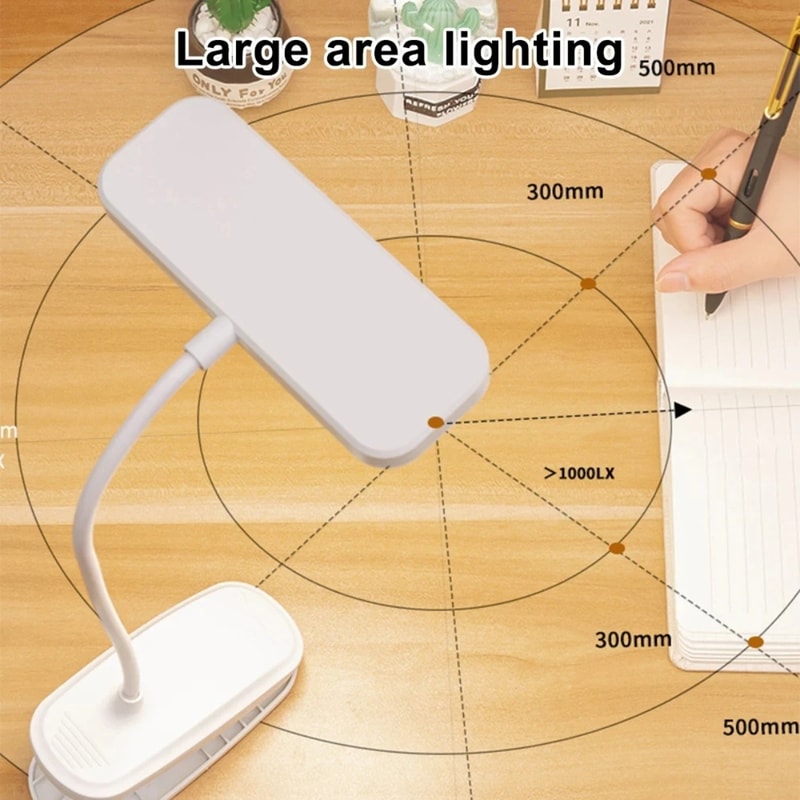 LED Eye Protection Clip Table Lamp For Study Dormitory Rechargeable Plugin Childrens Bedside Lamp R 1