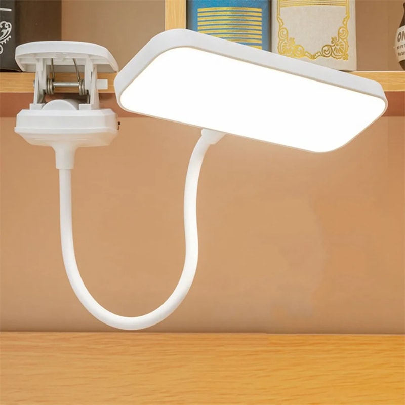 LED Eye Protection Clip Table Lamp For Study Dormitory Rechargeable Plugin Childrens Bedside Lamp R 0