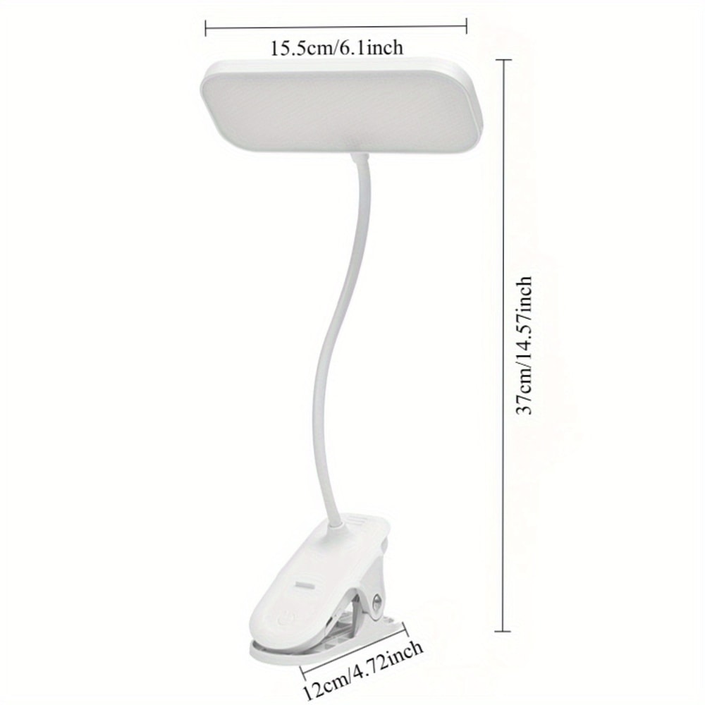 LED Eye Protection Clip Table Lamp For Study Dormitory Rechargeable Plugin Childrens Bedside Lamp R 2