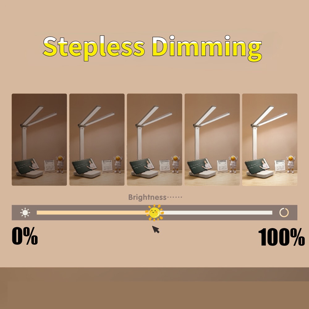 USB Rechargeable LED Desk Lamp Fold Able Eye Protection Table Lamp Dimmable Touch Night Light For B 1