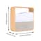Creative Small Alarm Clock Night Light Wood Grain Bedside Clock Rechargeable Portable Night Light F 5