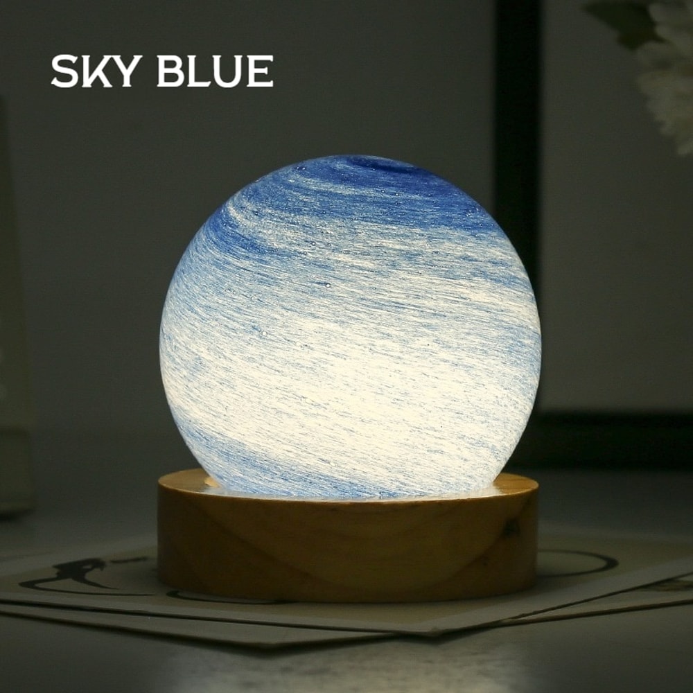 Random Delivery Blind Box Surprise Mini Night Light, Aurora Starry Dawn Sunset Planet USB Powered for Bedroom