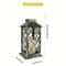 Solar Powered Outdoor Waterproof Courtyard Lights Hollowed Out Candle Holders Retro Pendant Lights 4
