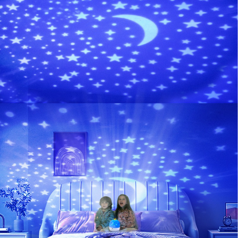 Galaxy Solar System Projector Night Lights Rotating Lamp Films Kids Star Night Light Projector For 4
