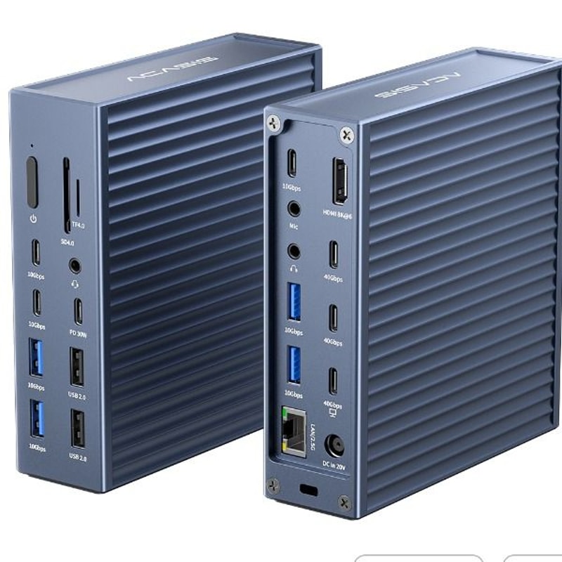 USBC Docking Station Max Output TF SD 40 USBC Hub For Video Editing Pro Workstation 0