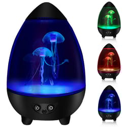 egg shell cone jellyfish lamp night light, usb recharging color changing desk lamp, ideal for bedroom, living room decor