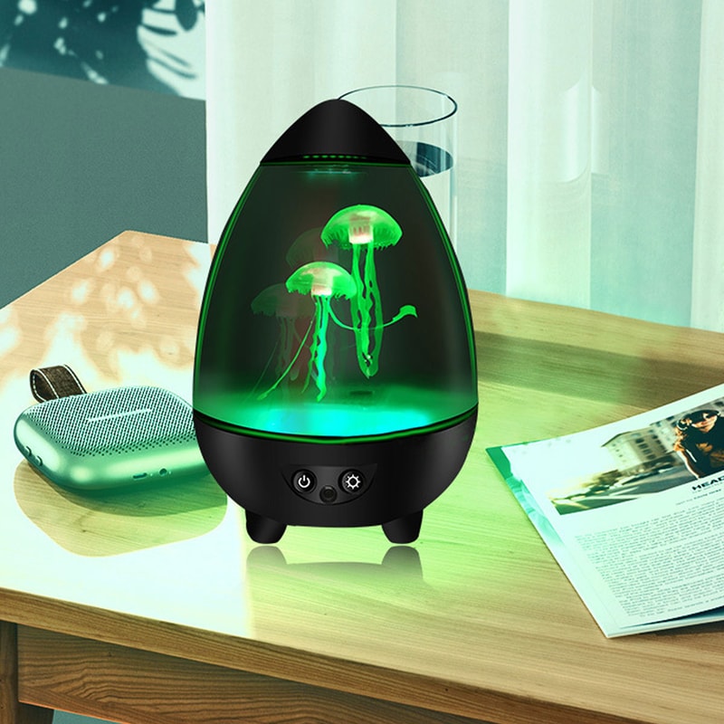 Egg Shell Cone Jellyfish Lamp Night Light USB Recharging Color Changing Desk Lamp Ideal For Bedroom 5