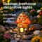 Solar Powered Garden Figurines Light Creative Mushroom House Flower House Ornaments For Yard Lands 5