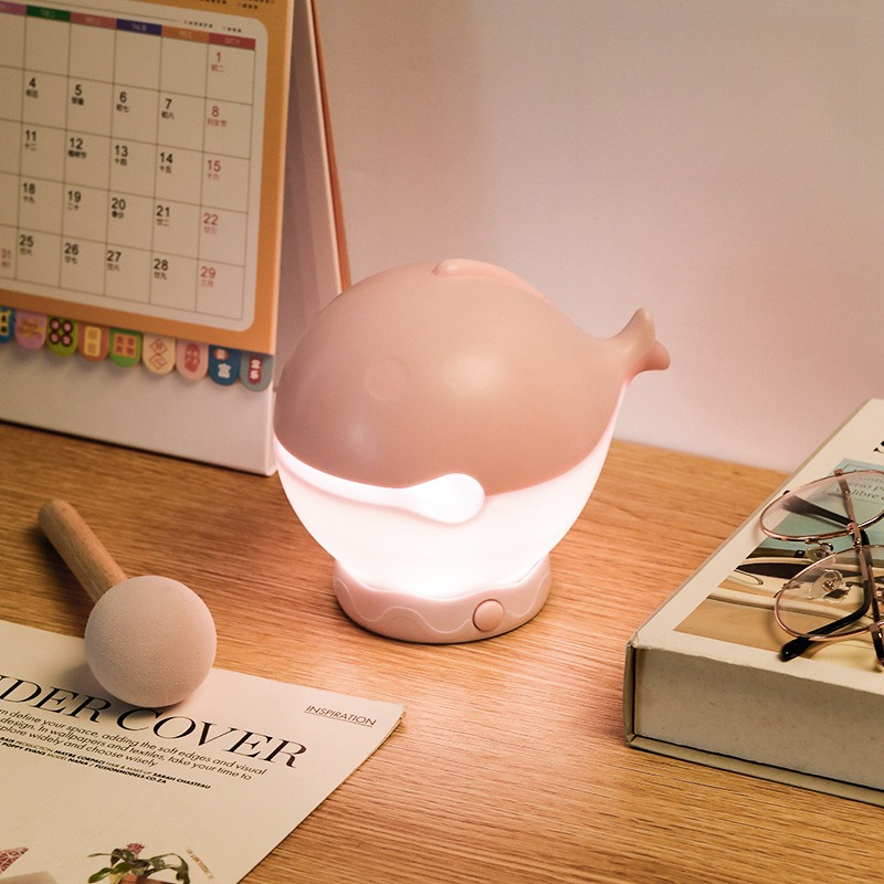 Rechargeable Wooden Fish Night Light Beating Fish Prayer For Luck Pray For Blessings Merit Sleeping 3
