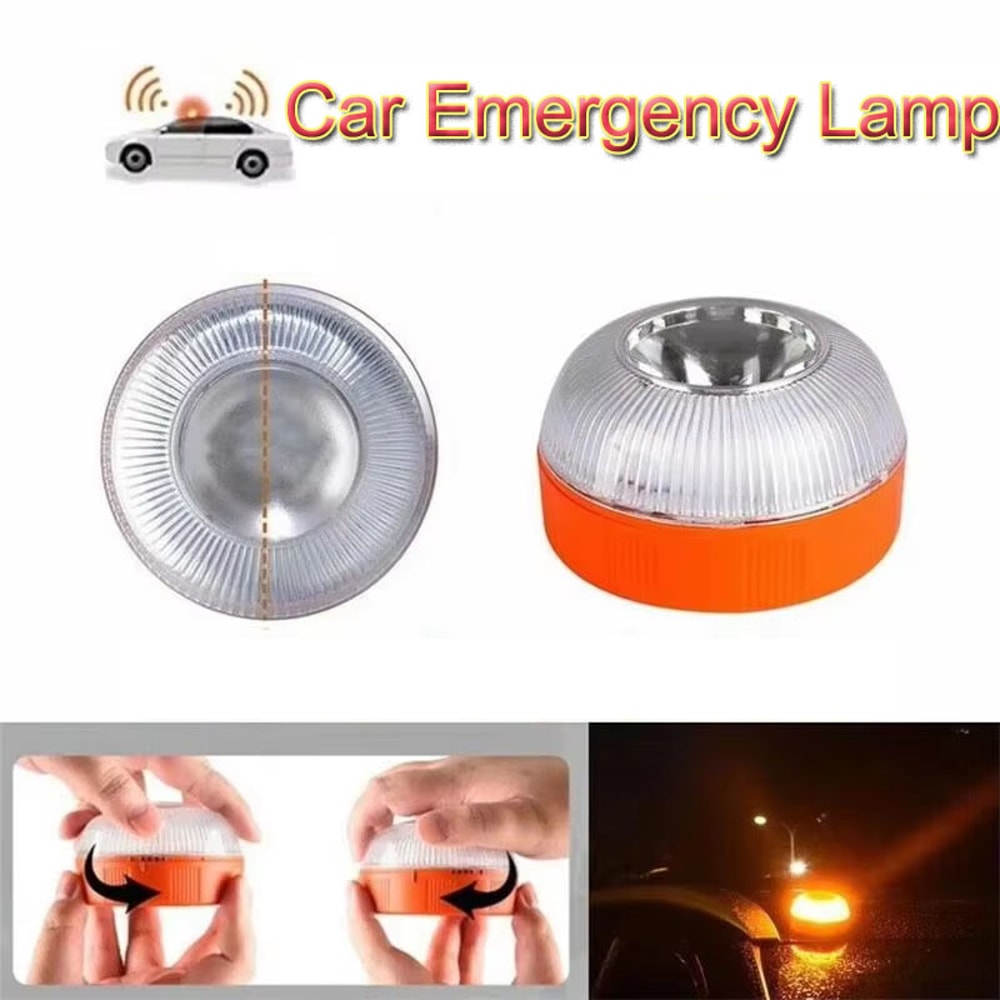 Batterypowered Emergency LED Car Light Flashing Light Magnetic Induction Warning Light Portable Str 3