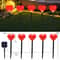 Solar Powered Heart-Shaped Garden Lights, Waterproof Outdoor Light Stake Lamps, Garden Lights Valentines Day Decorations