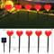 Solar Powered Heart-Shaped Garden Lights, Waterproof Outdoor Light Stake Lamps, Garden Lights Valentines Day Decorations