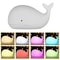 Cartoon Whale Night Light, Soft Silicone USB Rechargeable, Kids Bedroom Sleep Lamp, Night Lighting Decor for Children